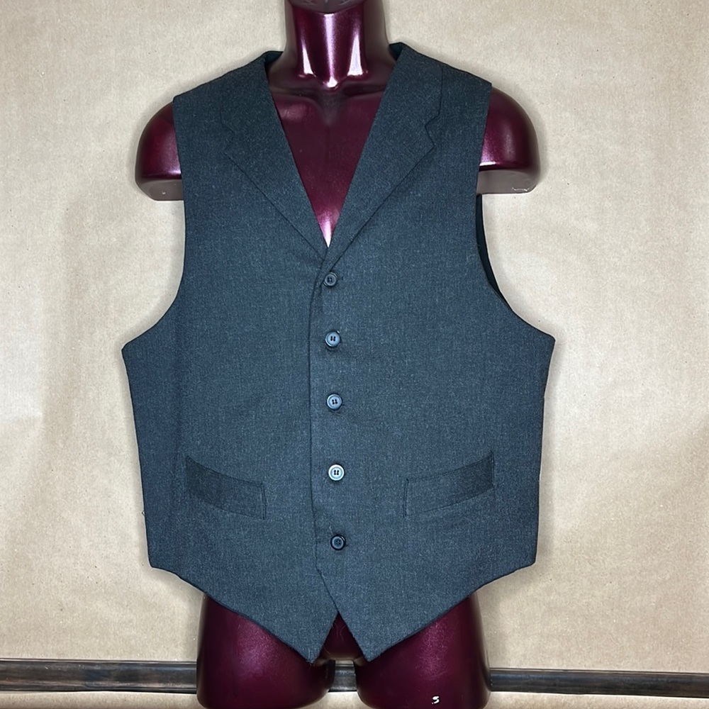 Vintage Western Frontier Classics Polyester Wool like vest.
